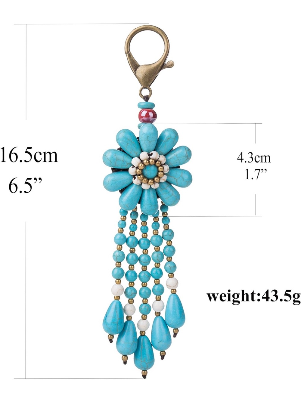 Bohemian Retro Keychain NEW - Picture 2 of 6